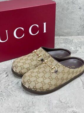 Gucci Backless Mules, Size 38 / US 8